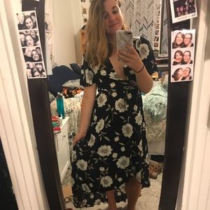 Lulus floral wrap dress